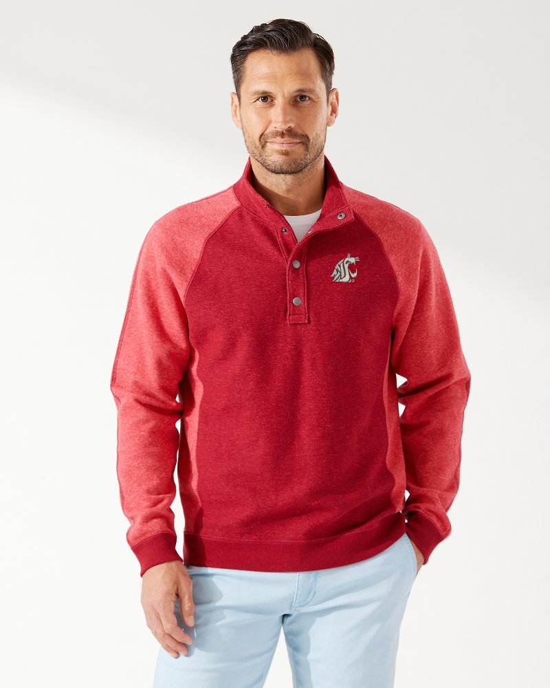 Collegiate Watch Party Half-Snap Mock Sweatshirt