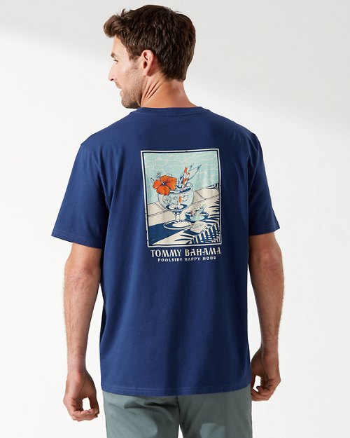 Poolside Happy Hour Graphic T-Shirt