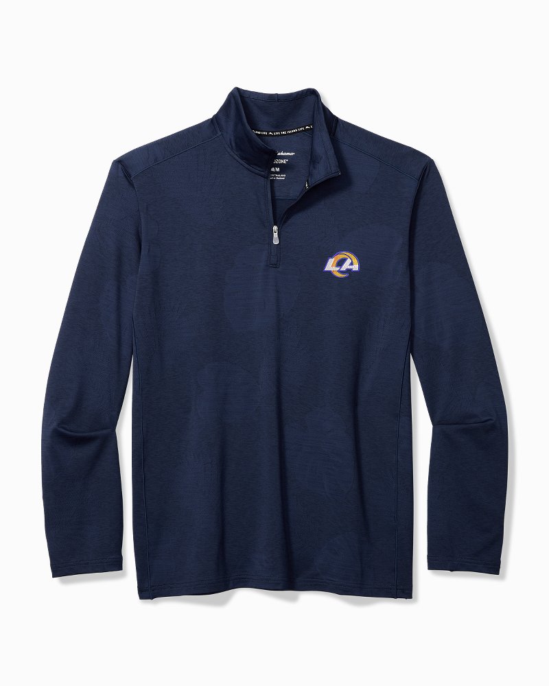 Los Angeles Rams NFL Mens Tropical Sunset Button Up Shirt