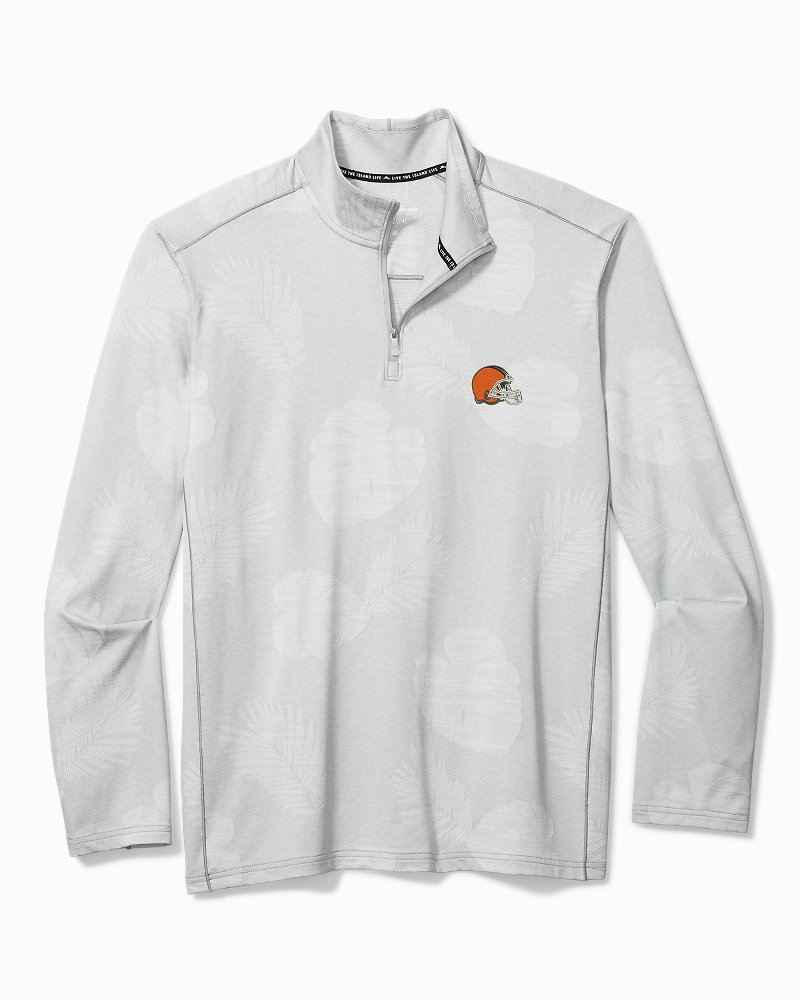 Men's Tommy Bahama Orange Chicago Bears Coast Luminescent Fronds Camp  IslandZone Button-Up Shirt
