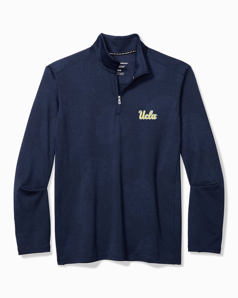 UCLA Men's Performance 1/4 Zip Pullover Navy - Campus Store