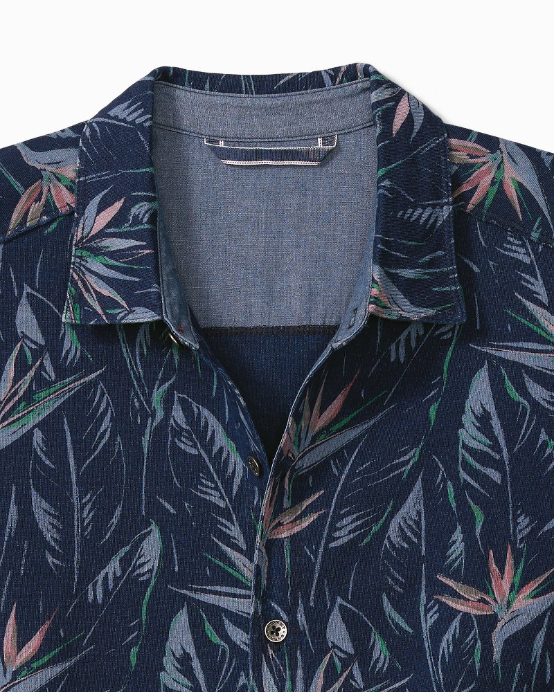 Indigo of Paradise Knit Camp Shirt
