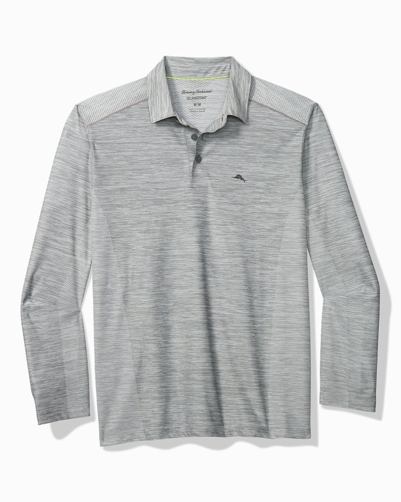 Tommy Bahama Men's Tommy Bahama Gray Tampa Bay Buccaneers Palm Coast Delray  Frond Allover IslandZone Polo