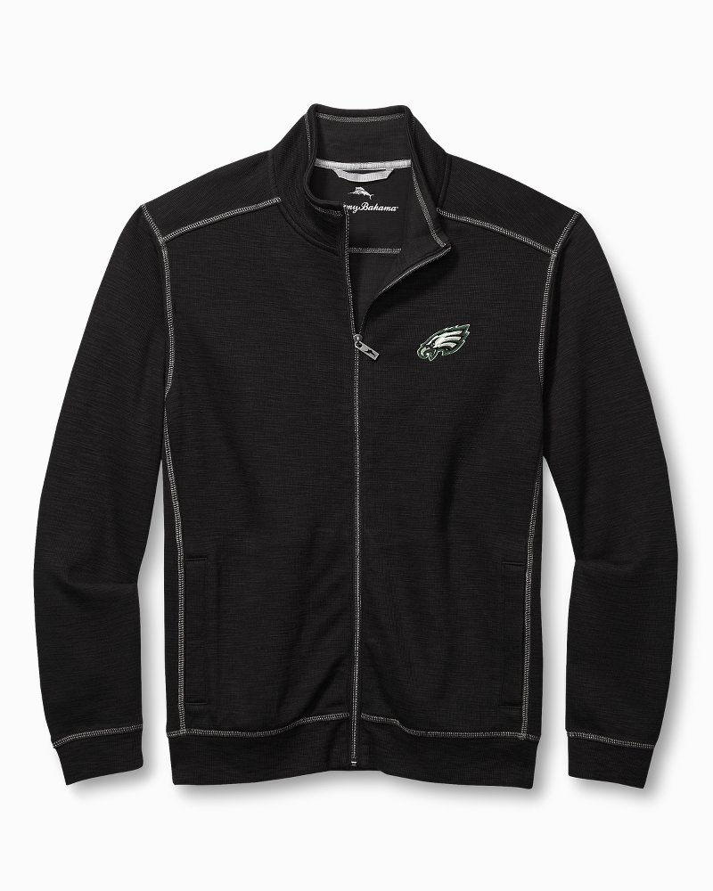 Antigua Apparel / Men's San Francisco 49ers Revolve Black Full-Zip Jacket