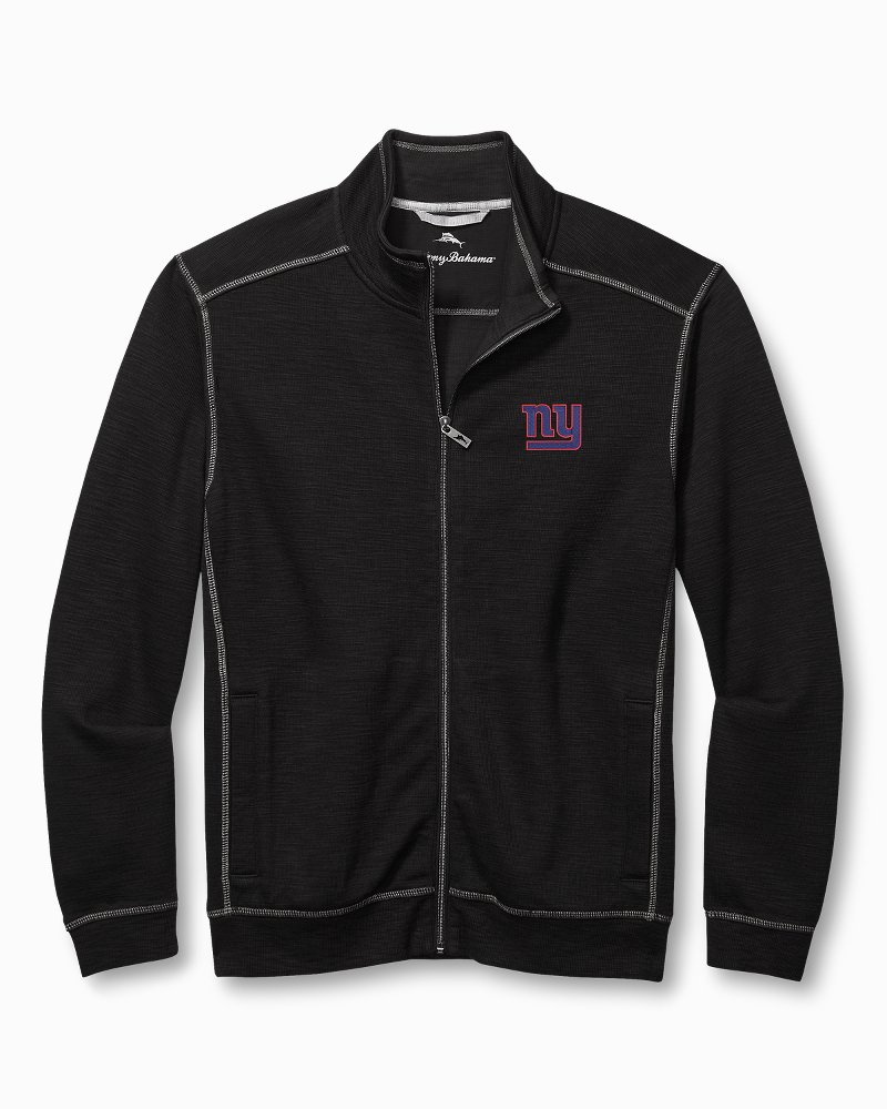 NFL Team Apparel NY Giants Reversible Hoodie Activewear Zip Jacket Men's XS