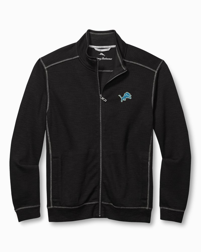 Men's Tommy Bahama Black Detroit Lions Sport Harbor Island