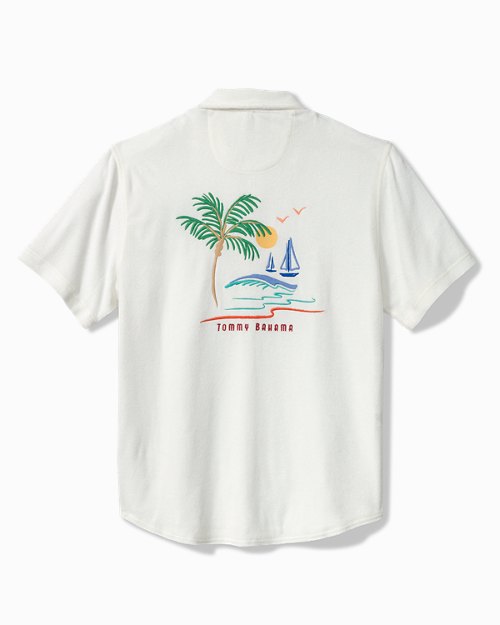 Poolside Oasis Terry Camp Shirt
