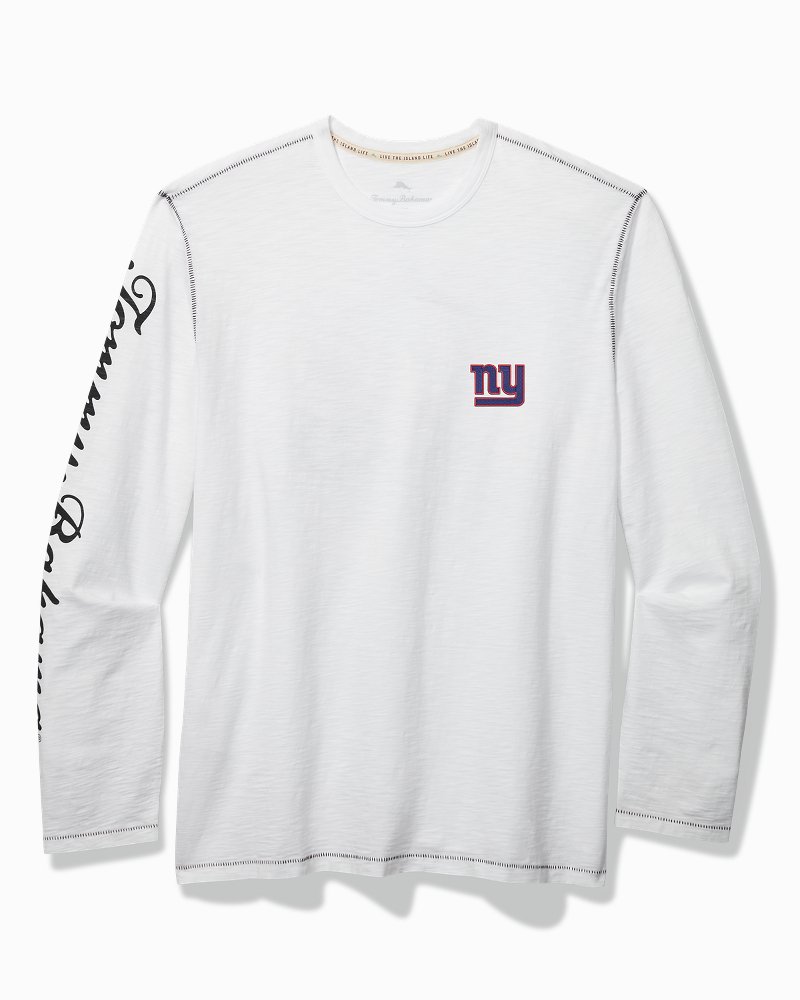 Men's Tommy Bahama Cream New York Giants La Playa Luau Button-Up Camp Shirt Size: Small