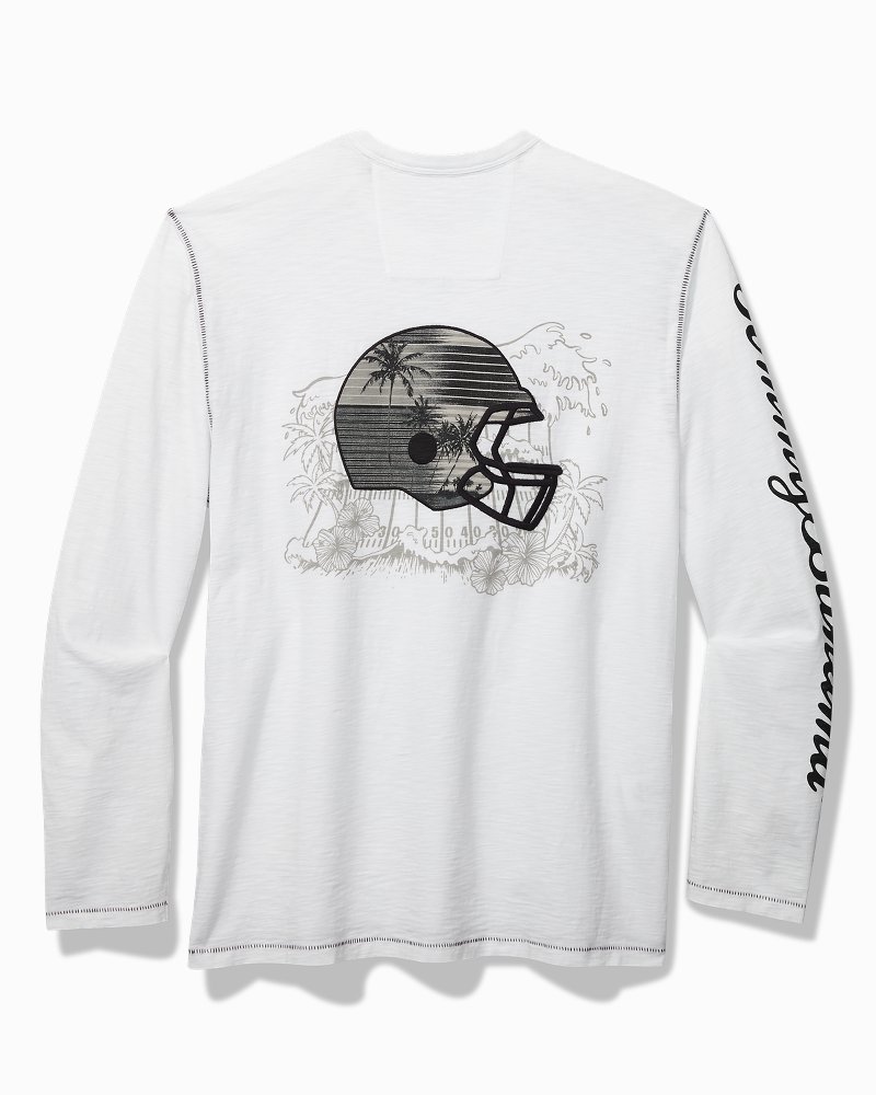 Tommy Bahama Men's Heathered Gray New Orleans Saints Sport Lei Pass Long  Sleeve T-shirt