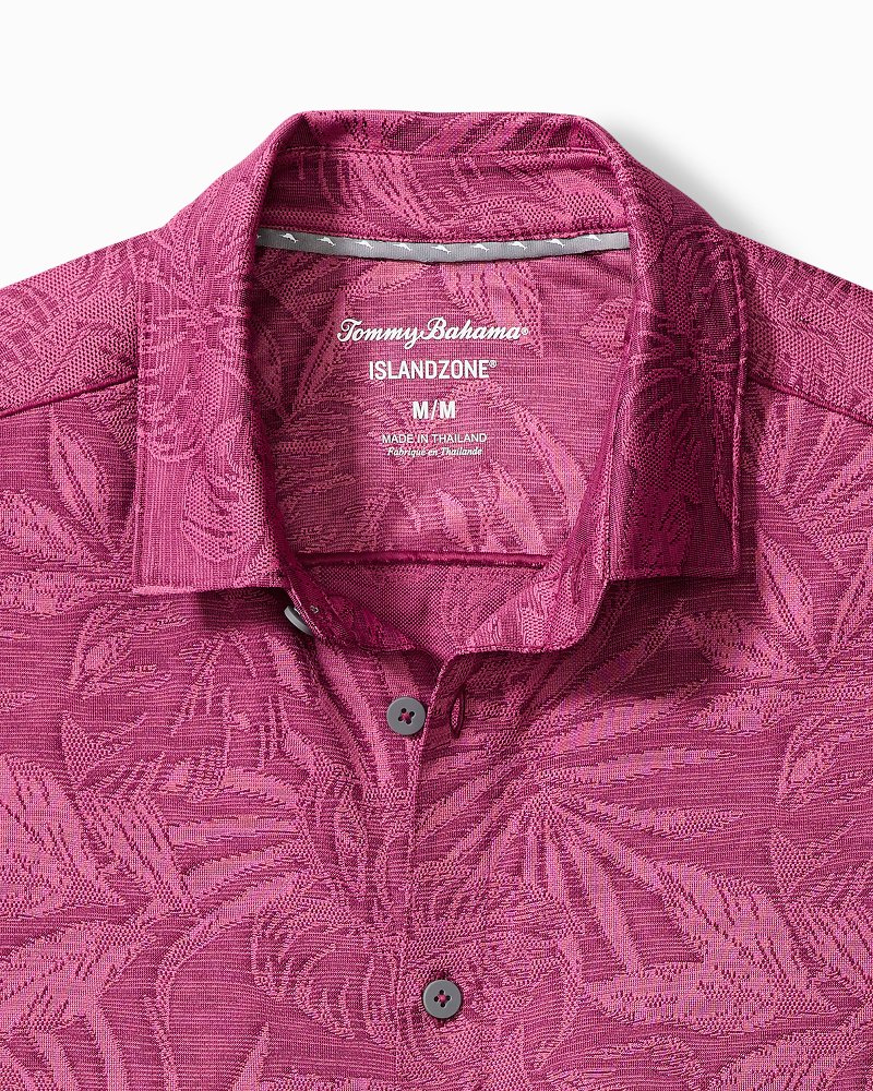 Men's Tommy Bahama Royal Texas Rangers Jungle Shade Silk Camp Button-Up Shirt Size: Small