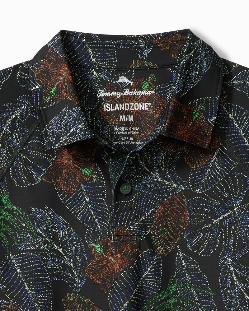 Men's Chicago Cubs Tommy Bahama Gray Blooms Polo