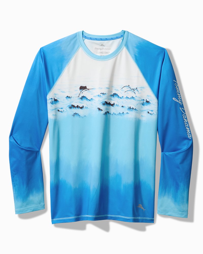 Oceanic Ombr Crewneck IslandZone Rash Guard