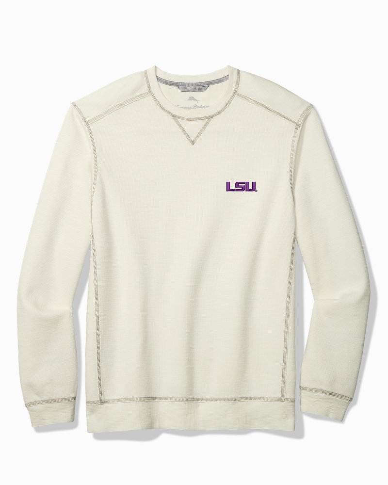 Men's Tommy Bahama Gray LSU Tigers Coconut Point Frondly Fan Camp