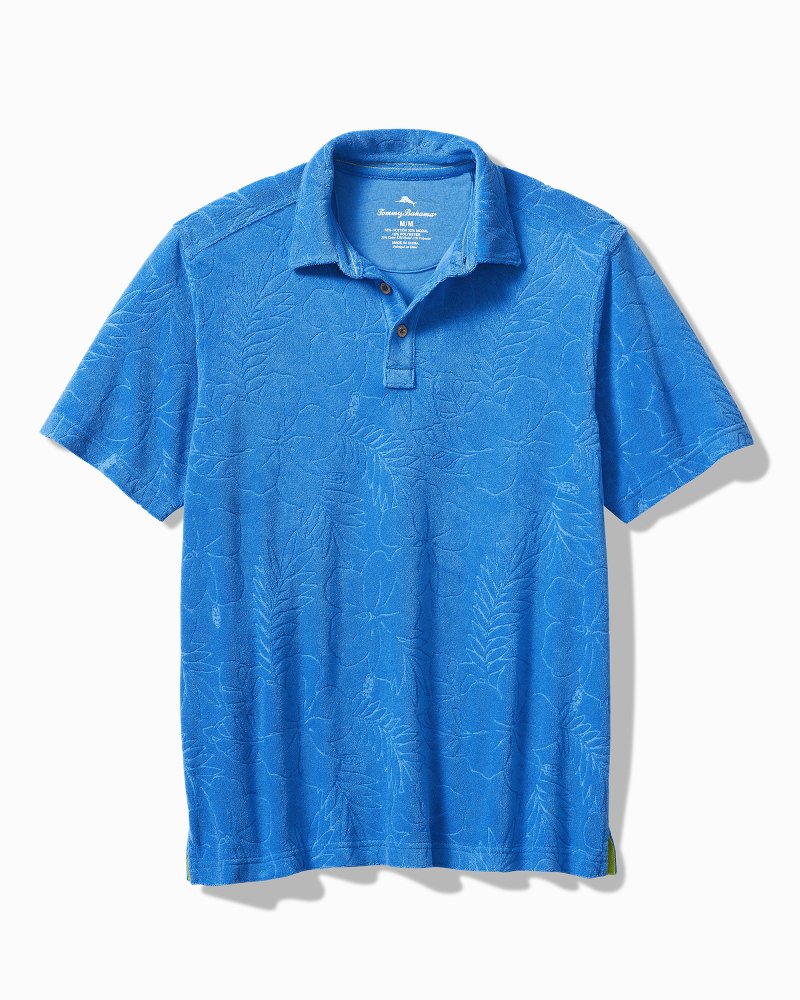 Poolside Terry Hibiscus Polo