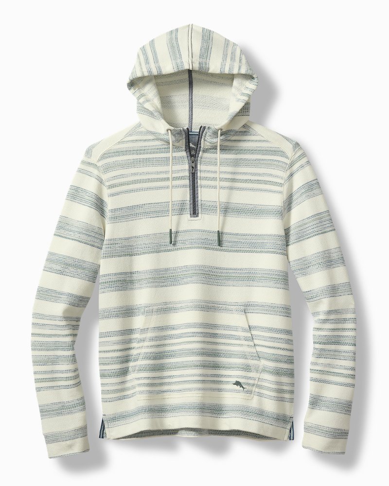 Shoreline Stripe Baja Half Zip Hoodie