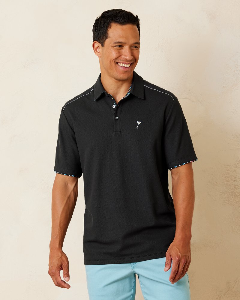 Tommy Bahama Fiesta Fronds Five O'Clock Polo in Senorita