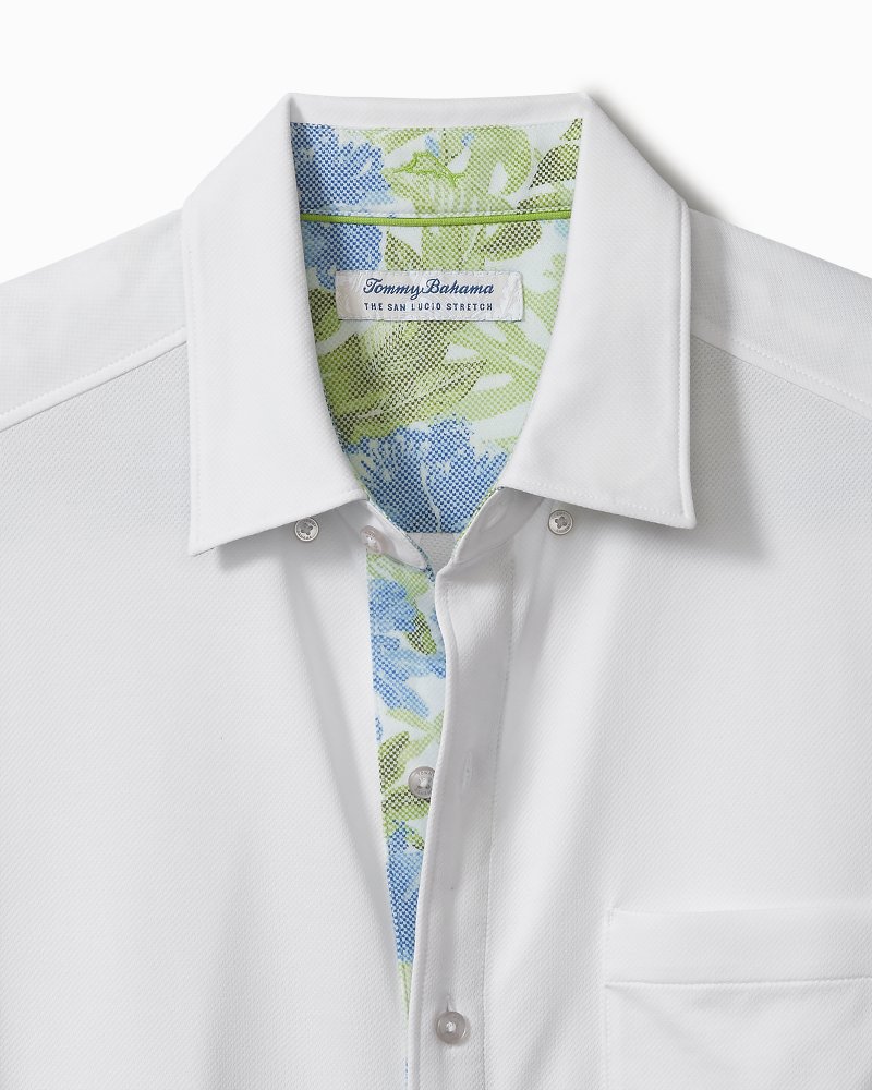 Sustainable Long Sleeve Button Down Shirt - White - Pomelo Fashion