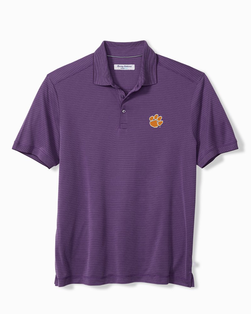 Collegiate Bay Stripe IslandZone Polo