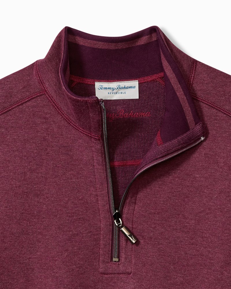 Tommy Bahama Men’s Reversible Flipshore Half Zip BT 2024 Sweater Size XLT