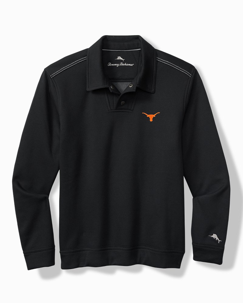 Collegiate Endzoner Long-Sleeve Snap Polo