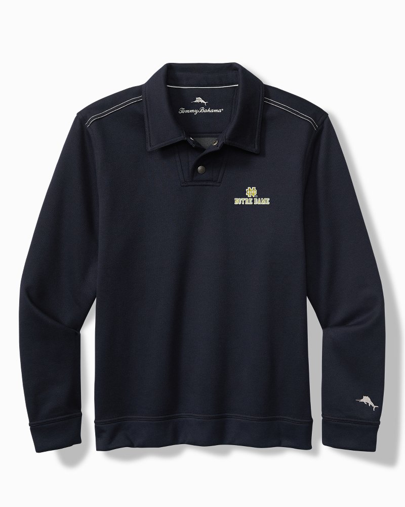 Collegiate Endzoner Long-Sleeve Snap Polo