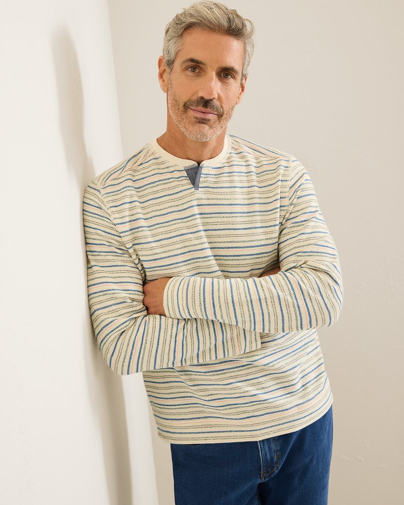 Horizon Beach Stripe Abaco Crew Sweatshirt