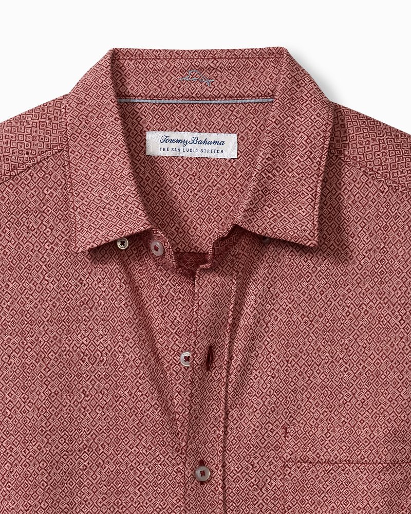 San Lucio Diamond Isles Stretch Knit Shirt