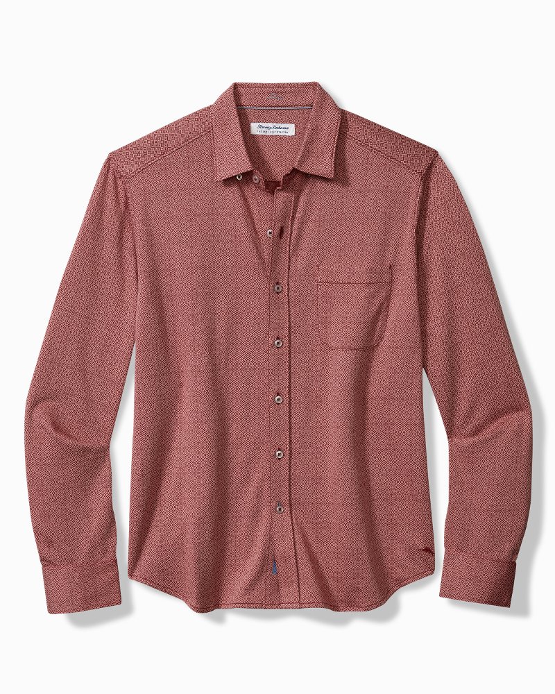 San Lucio Diamond Isles Stretch Knit Shirt