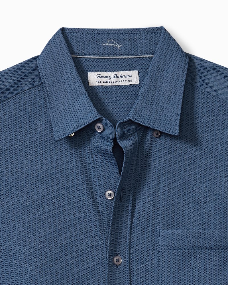 San Lucio Studio Stripe Stretch Knit Shirt