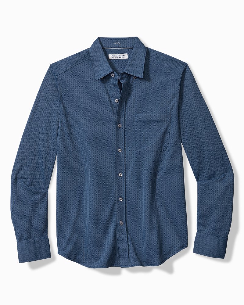 San Lucio Studio Stripe Stretch Knit Shirt