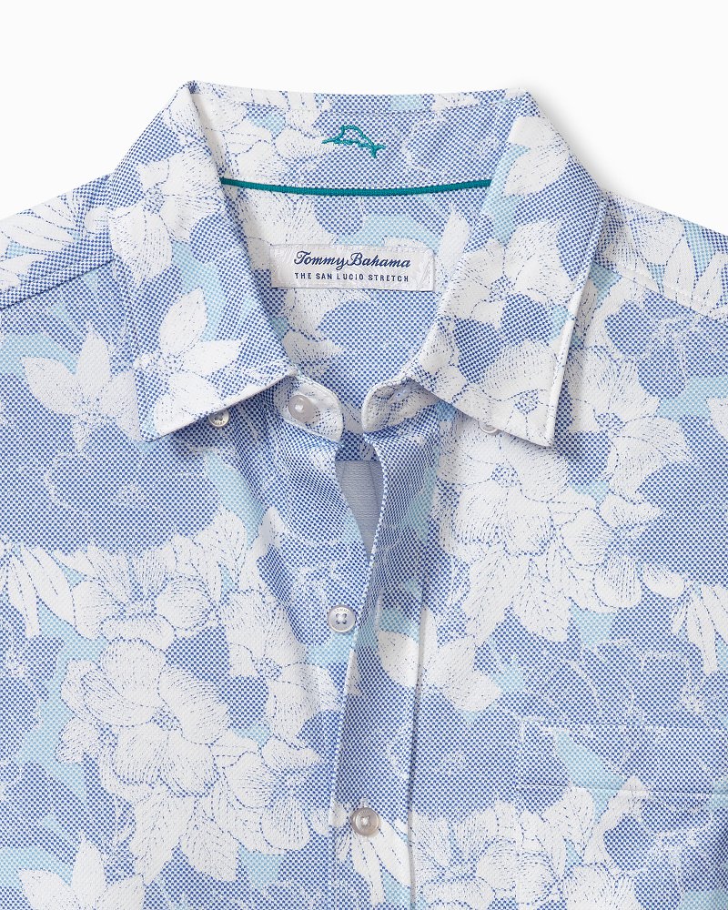 Thumbnail for San Lucio Cali Blooms Stretch Knit Shirt