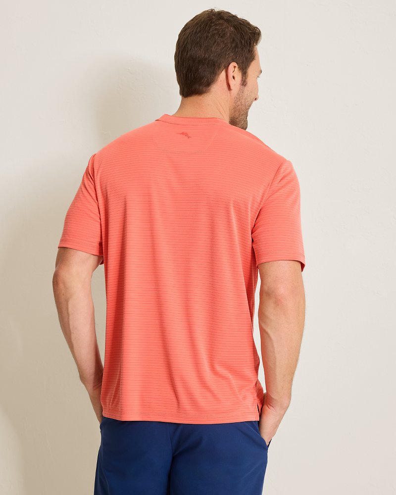 Thumbnail for Bay Stripe V-Neck IslandZone T-Shirt