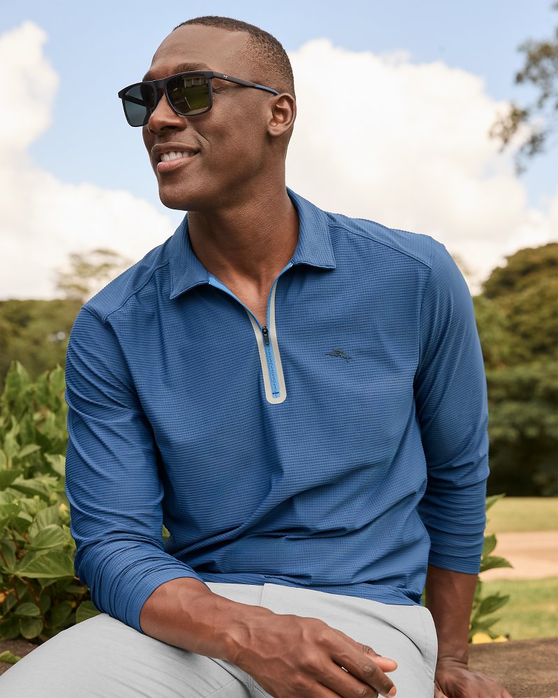 Thumbnail for Pebble Coast Half-Zip IslandZone® Polo