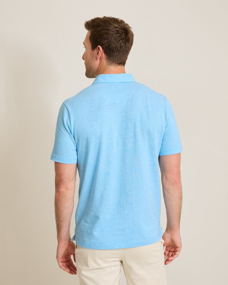 Thumbnail for Laurito Beach Linen-Blend Polo