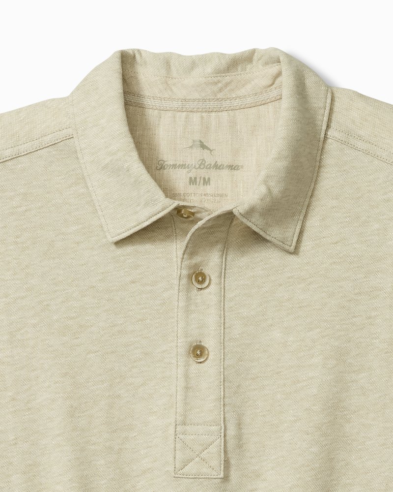 Thumbnail for Laurito Beach Linen-Blend Polo