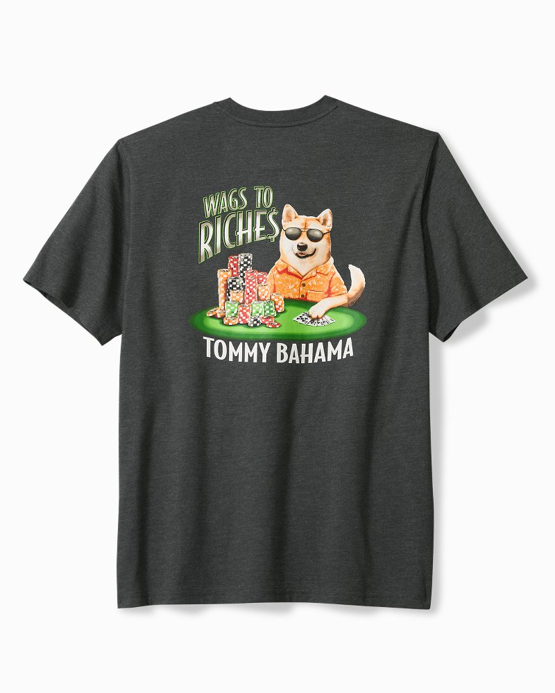 Wags to Riches Graphic Pocket T-Shirt