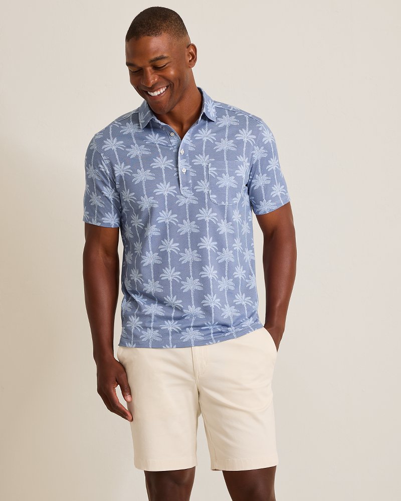 San Lucio Palm Lane Stretch Knit Polo