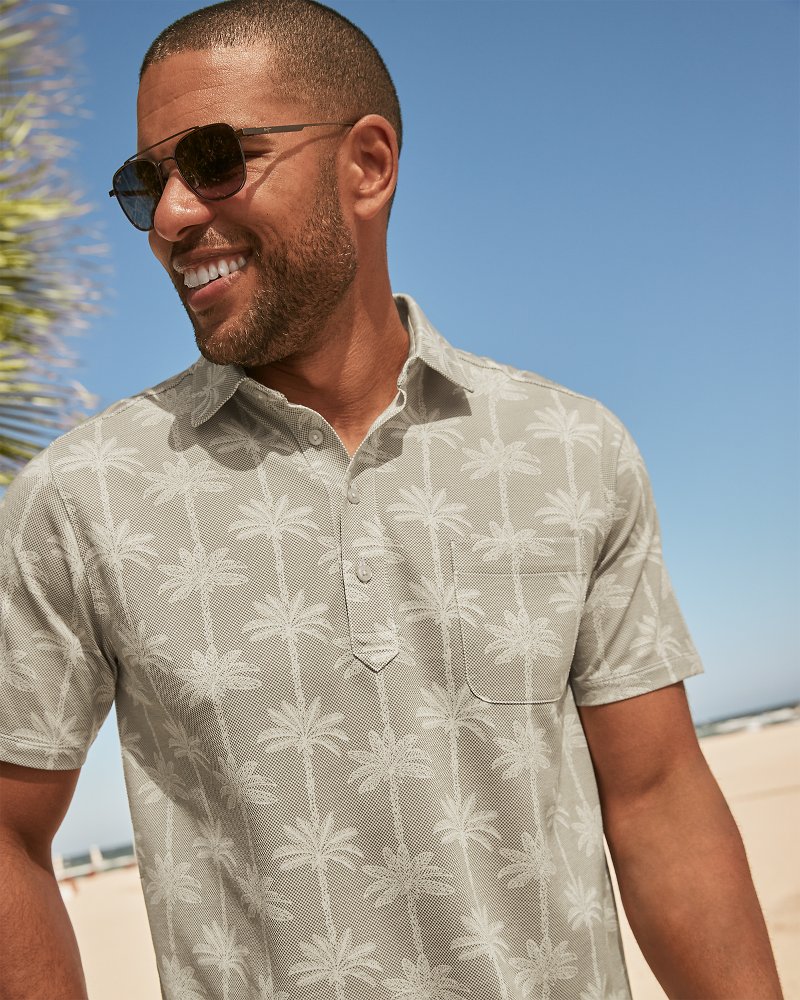 Thumbnail for San Lucio Palm Lane Stretch Knit Polo