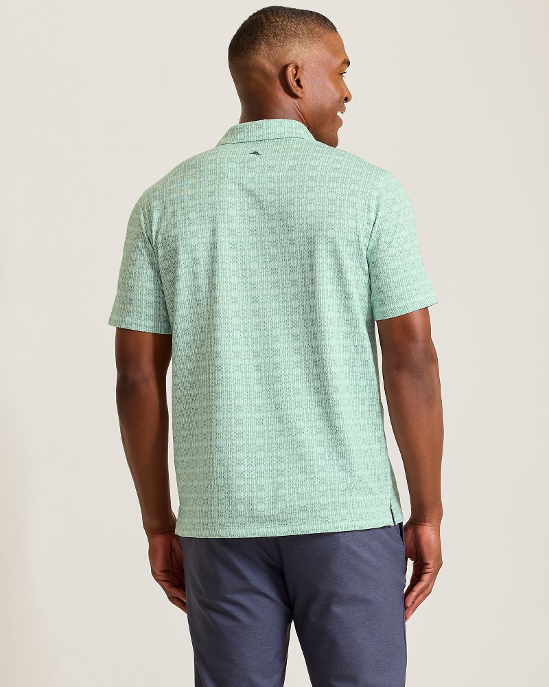 Thumbnail for San Lucio Shibori Splash Stretch Knit Polo