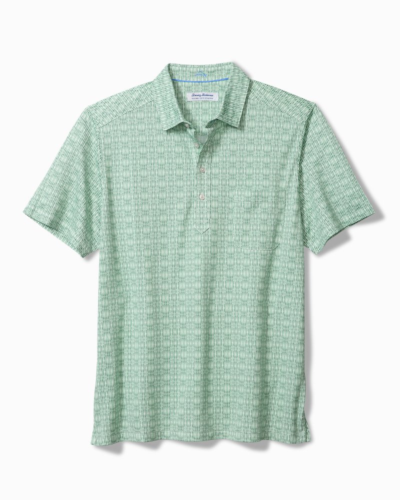 San Lucio Shibori Splash Stretch Knit Polo