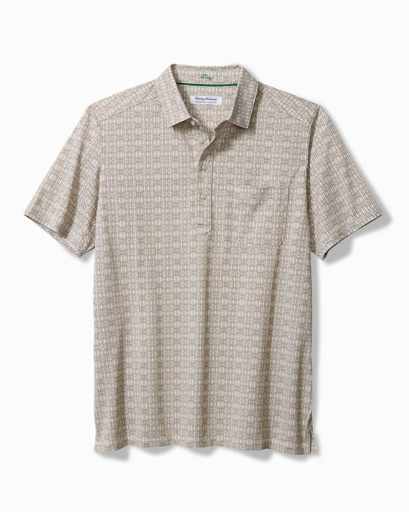 San Lucio Shibori Splash Stretch Knit Polo