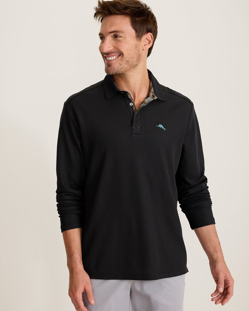 Vintage Vines Five O'Clock Long-Sleeve IslandZone Polo