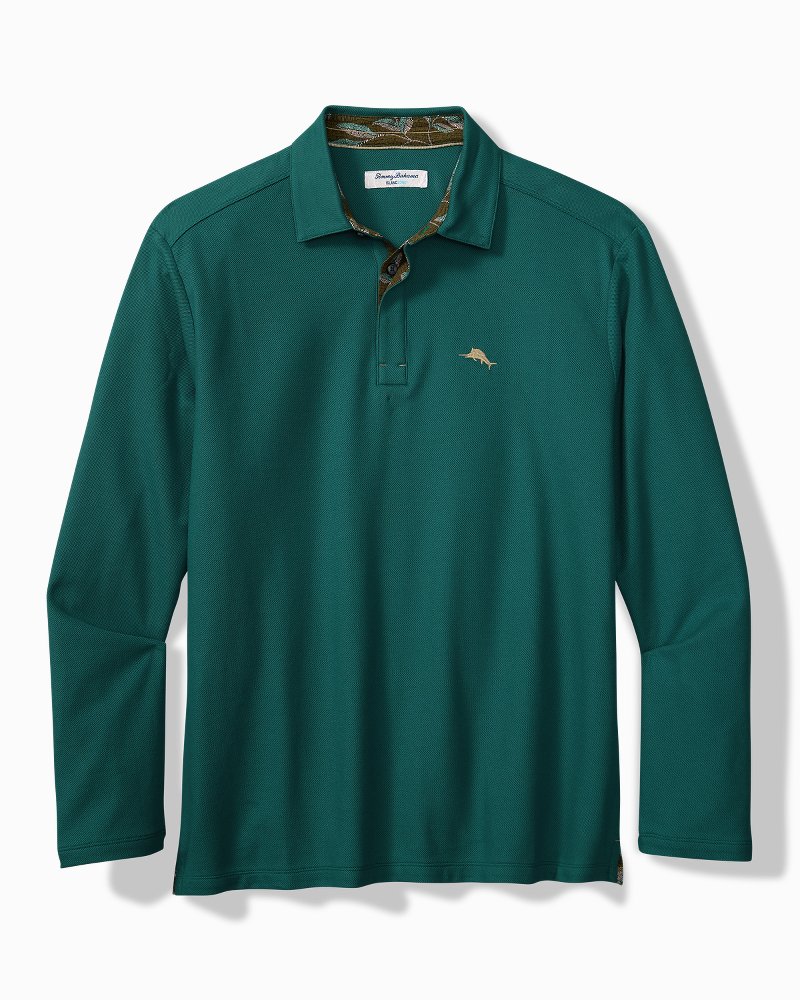 Vintage Vines Five O'Clock Long-Sleeve IslandZone Polo