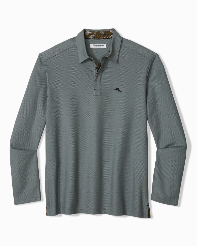 Vintage Vines Five O'Clock Long-Sleeve IslandZone Polo