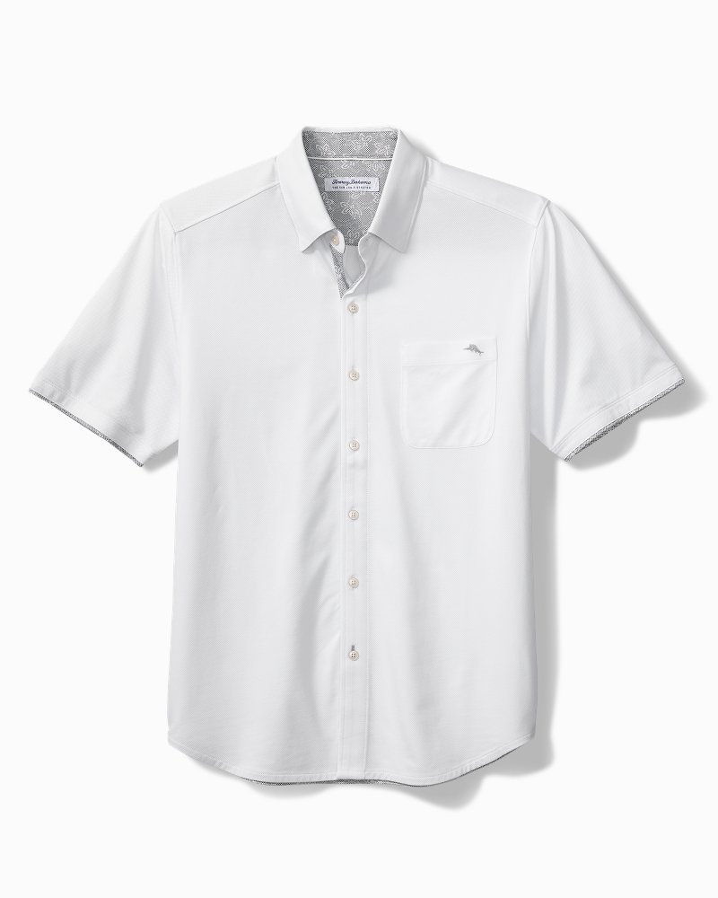San Lucio Lotus Happy Hour Stretch Knit Shirt