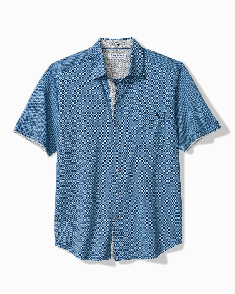 San Lucio Lotus Happy Hour Stretch Knit Shirt