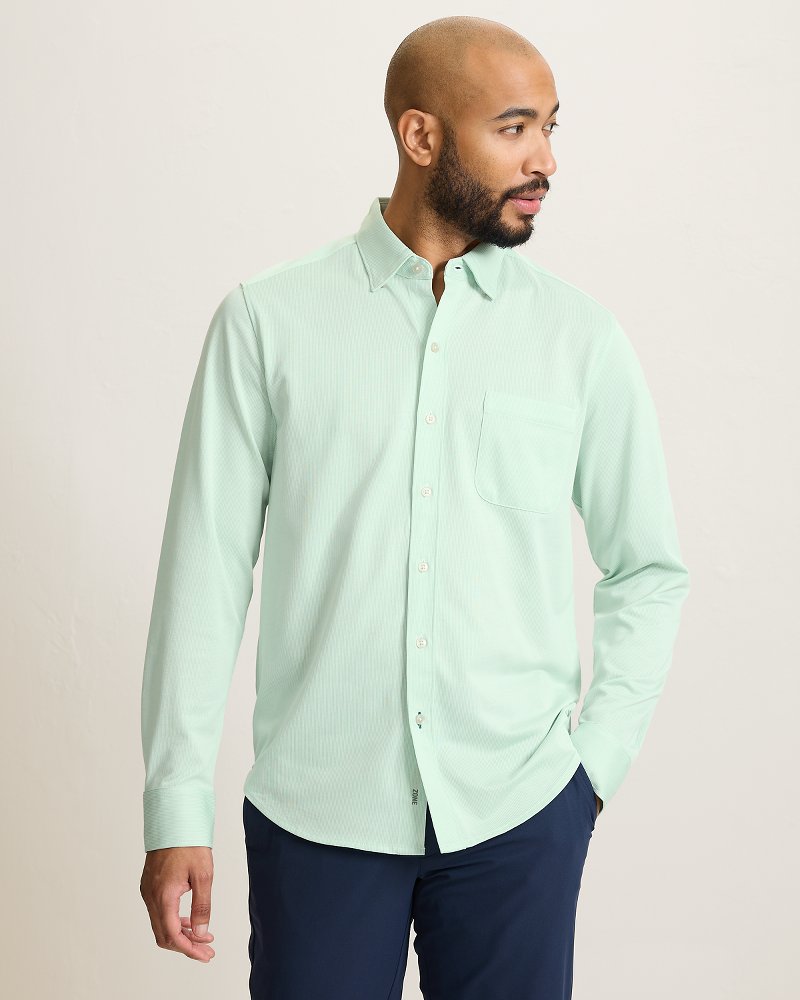 San Lucio Sol Stripe Stretch Knit Shirt