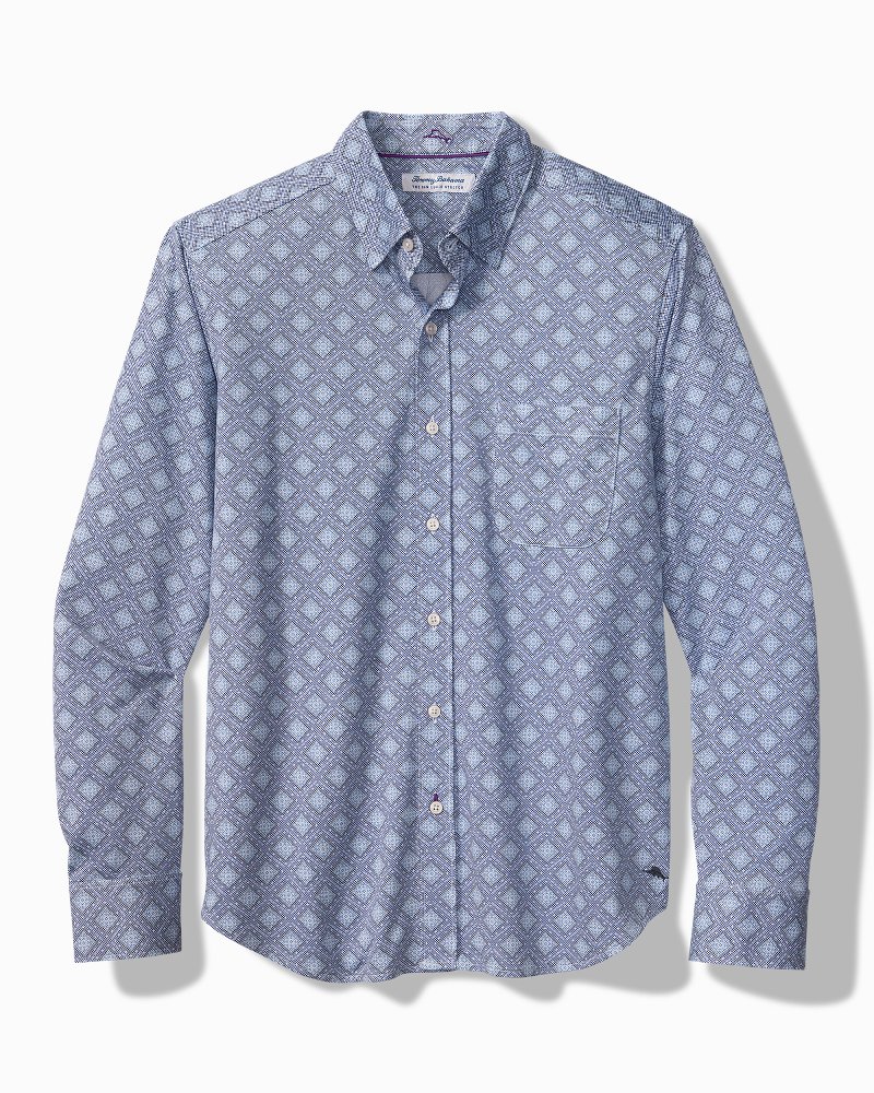 San Lucio Mira Mosaic Stretch Knit Shirt