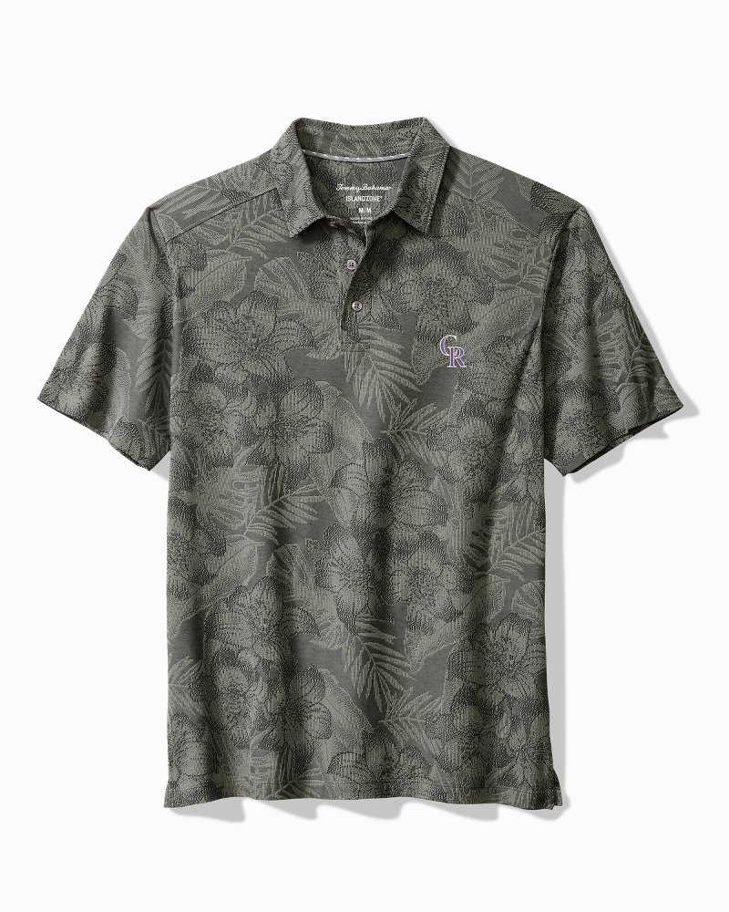 MLB Palm Fresco Hibiscus IslandZone Polo