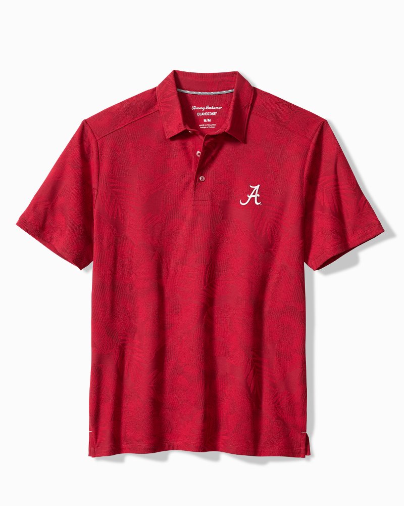 Collegiate Palm Fresco Hibiscus IslandZone Polo
